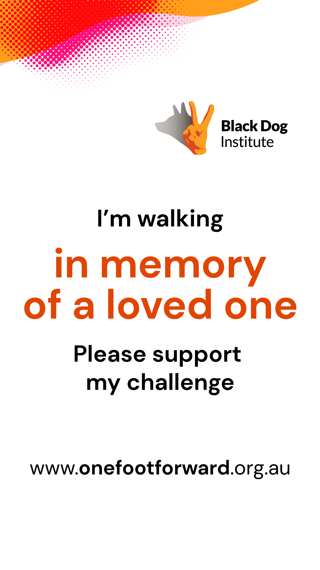Instagram Story - Walking in Memory
